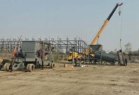 移动破碎机安徽安装现场